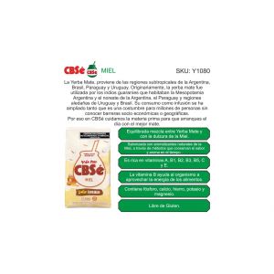 YERBA CBSE MIEL 500 GR X 6 UNIDADES - Vista 2