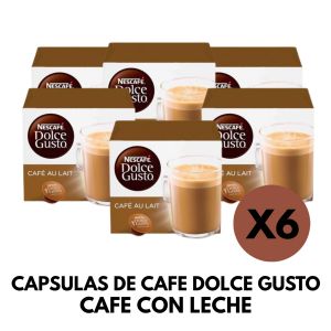 CAPSULAS DE CAFE DOLCE GUSTO CAFE CON LECHE X 6 CAJAS - Vista 1