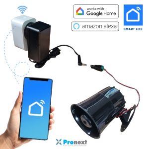 KIT ALARMA WIFI SMART PANICO SIRENA NEGRA 120DB SMART - Vista 1