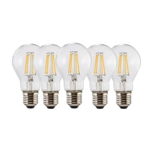 LAMPARA LED CLASICA FILAMENTO 4W CANDELA X5 UNIDADES