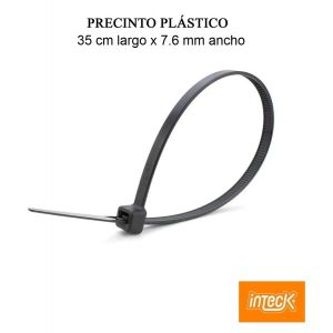 PRECINTO DE NYLON 7.6MM X350MM - NEGRO X 50 UNIDADES INTECK - Vista 2