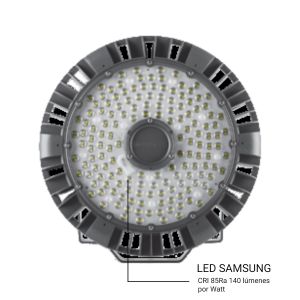 ARTEFACTO COLGANTE GALPONERA LED 200W FRIO MACROLED - Vista 1