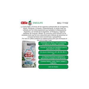 PAQUETE YERBA CBSE ENDULIFE 500 GR X 6 UNIDADES - Vista 2