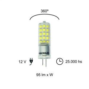 LAMPARA BIPIN 4W G4 12V MACROLED - Vista 5