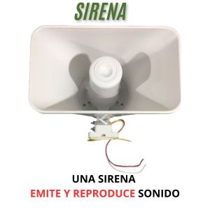 SIRENA PLASTICA DE EXTERIOR  12V 30W 2 TONOS PRONEXT - Vista 1