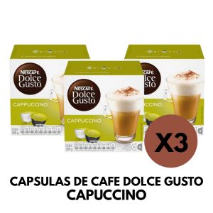 CAPSULAS DE CAFE DOLCE GUSTO CAPUCCINO X 3 CAJAS - Vista 1