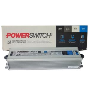 FUENTE LED SWITCHING 24V 2.5A 60W IP67 POWER SWITCH - Vista 2