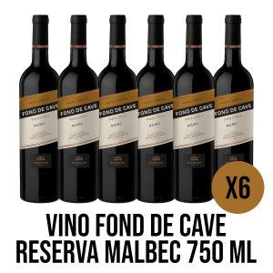 VINO FOND DE CAVE RESERVA MALBEC 750 ML X 6 UNIDADES - Vista 1