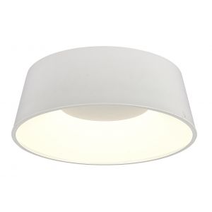 PLAFON LED ACERO BLANCO 28W DISEñO CAMPANA MODERNA