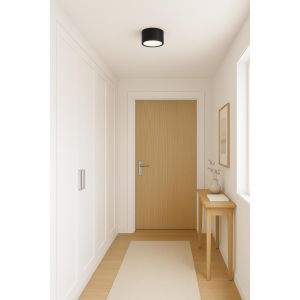 APLIQUE LED DE TECHO PRISMA ALUMINIO NEGRO 12W - Vista 2