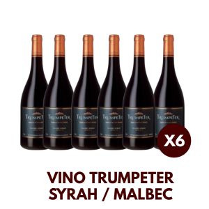 VINO TRUMPETER SYRAH / MALBEC 750 CC X 6 BOTELLAS - Vista 1