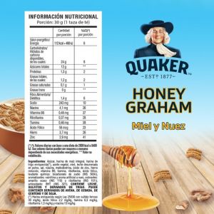 QUAKER CEREALES HONNEY GRAHAM 190 GR - Vista 3