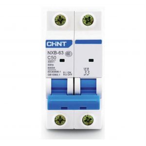 LLAVE TERMICA BIPOLAR 2X50A 6KA CURVA C CHINT