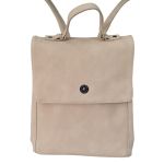 MOCHILA ECO CUERO MODERNA URBANA PAULA LIBERTA NUDE TEXA