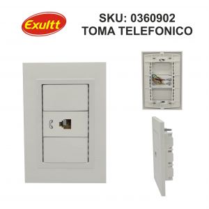 SET ARMADO  1 TOMA TELEFONICO LINEA URBANA EXULTT (OUTLET) - Vista 1