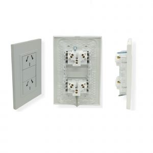 SET ARMADO TOMACORRIENTES DOBLE 10A (ESPECIAL) LINEA URBANA EXULTT - Vista 1