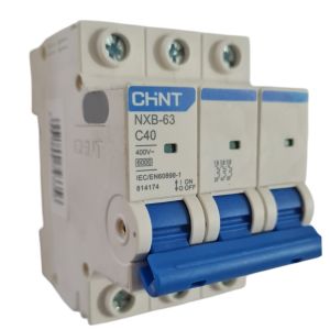 LLAVE TERMICA TRIPOLAR 3X40A 6KA CURVA C CHINT - Vista 1