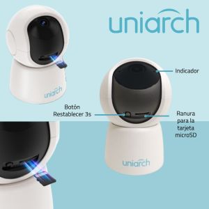 CÁMARA WI-FI CON GIRO E INCLINACIÓN INTERIOR DE 4MP - Vista 3