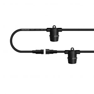 GUIRNALDA 5 METROS 10 PORTALAMPARAS CORTO MACROLED