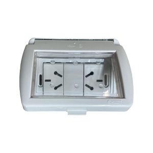 TAPA CAPSULADA EXTERIOR MEMBRANA + 2 TOMAS ESPECIAL 10A EXULTT URBANA - Vista 1