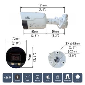 CÁMARA IP EASY TIPO BULLET RESOLUCION 4MPX LENTE FIJO 2.8MM COLOR HUNTER UNIVIEW - Vista 7