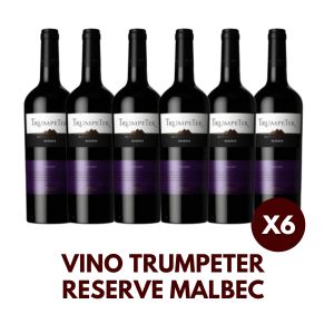 VINO TRUMPETER RESERVE MALBEC 750 CC X 6 BOTELLAS - Vista 1