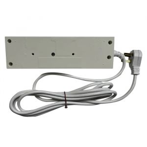 ZAPATILLA 4 TOMAS MULTINORMA 10A CABLE 3MTS BLANCA CAMBRE - Vista 2