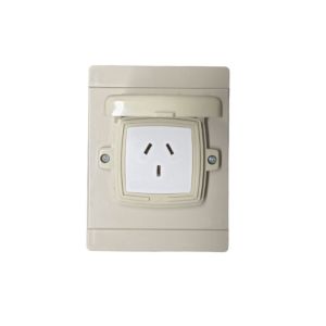 CAPSULADA SUPERFICIE 16 MIGNON 10X5 BEIGE CON 1 TOMA EXULTT