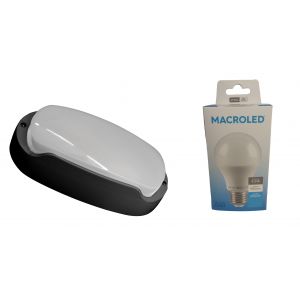 TORTUGA EXTERIOR NEGRO STAR BOX + LAMPARA 9.5W FRIO E27 MACROLED - Vista 1