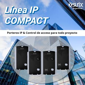 FRENTE LINEA COMPAC  IP ACCESS SURIX 1 PULSADOR + LECTOR RFID INTEGRADO - Vista 5