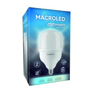 LAMPARA GALPONERA LED 40W E27 PVC MACROLED - Vista 3