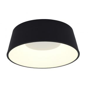 PLAFON LED ACERO NEGRO 28W DISEñO CAMPANA MODERNA