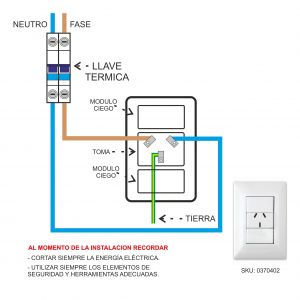 SET ARMADO LINEA DUNA MAS 1 TOMA 10A EXULTT - Vista 1