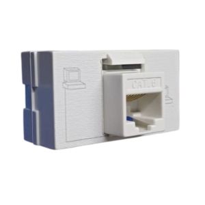 MODULO TOMA P/ RED RJ45 CAT 6 JELUZ PLATINUM BLANCO