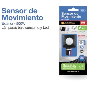 SENSOR DE MOV. EXTERIOR LIGHT HOUSE - Vista 1