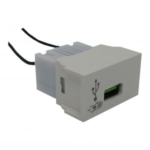 CARGADOR USB 5V CARGA RAPIDA SIMPLE BLANCO SICA HABITAT / RICHI