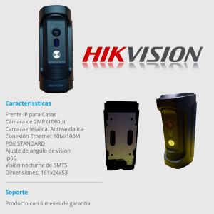 FRENTE DE 1 PULSADOR ANTIVANDALICO HIKVISION DS-FVI8113 IME - Vista 3
