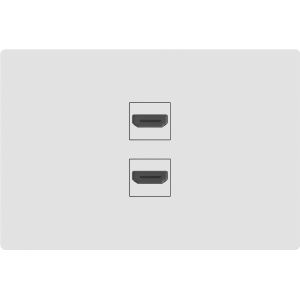 SET ARMADO CONECTOR HDMI MILAN BLANCO MACROLED