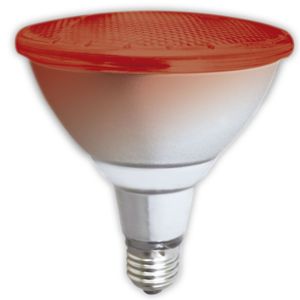 LAMPARA PAR38 LED 12 WATT E27 ROJO APTO EXTERIOR TBCIN