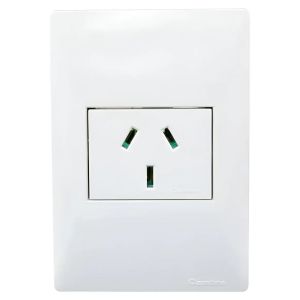 SET ARMADO TOMA CORRIENTE SIMPLE 10A CAMBRE SIGLO XXII BLANCO - Vista 2