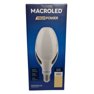 LAMPARA HIGHPOWER LED 80W E40 MAGNOLIA PVC/ALUM MACROLED
