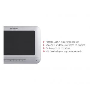 PANTALLA VISOR ADICIONAL 7" HIKVISION DSKH2220 - Vista 2