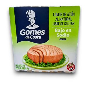 LATA DE LOMO DE ATUN AL NATURAL BAJO EN SODIO GOMES 170 GR (12065)