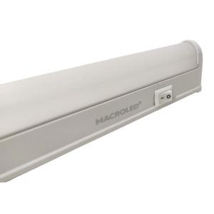 LISTON LED 5W 30 CM T5 PVC C/ TECLA 220V IP20 MACROLED - Vista 2