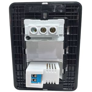 LLAVE LUZ DIMMER VARIADOR VENTILADOR Y 1 PUNTO JELUZ MITO BL/NG - Vista 2