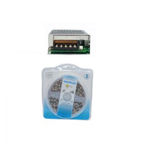 CINTA LED 5050 72W FRIO 12V + FUENTE DE 12V P / INTERIOR MACROLED