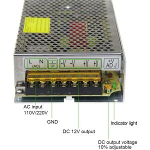 FUENTE LED SWITCHING 12V 12.5A 150W IP20 POWER SWITCH - Vista 3