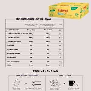 EDULCORANTE HILERET ZUCRA 400 SOBRES - Vista 2