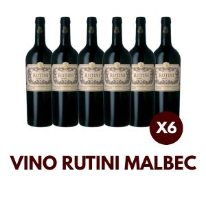 VINO RUTINI MALBEC 750 CC X 6 BOTELLAS - Vista 1