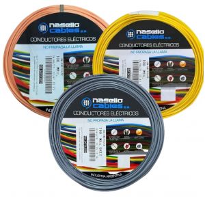 CABLE UNIPOLAR 0.75 MM X 100M PACK X 3 COLORES (GRIS - NARANJA - AMARILLO)